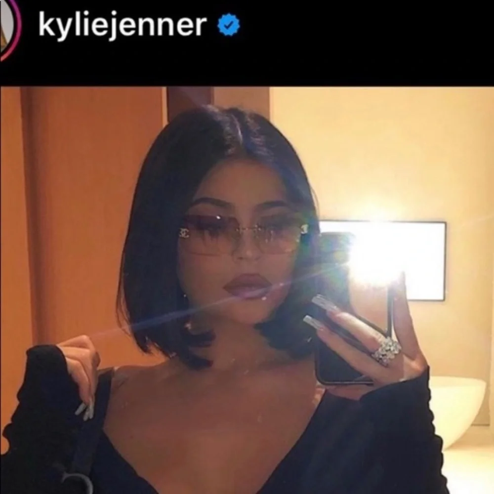 Chanel crystal CC Logo Sunglasses